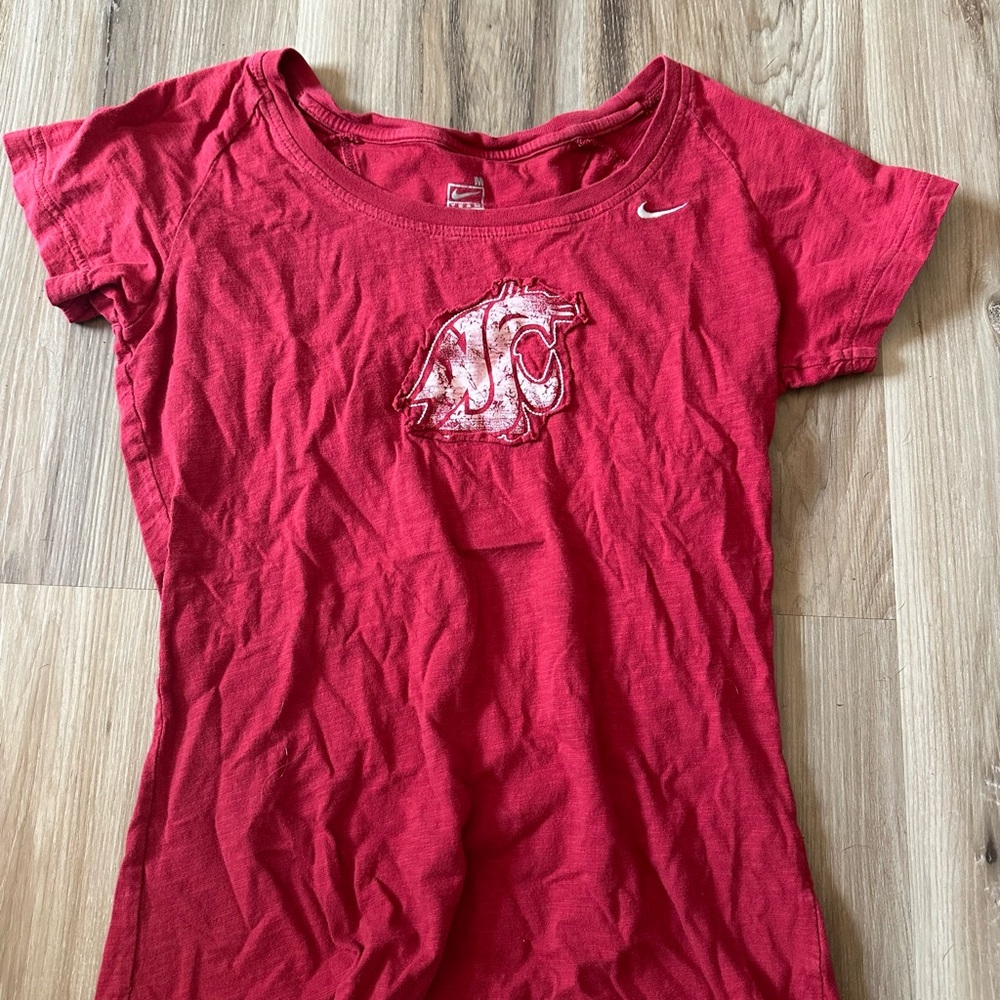Nike Red Crew Neck Tee